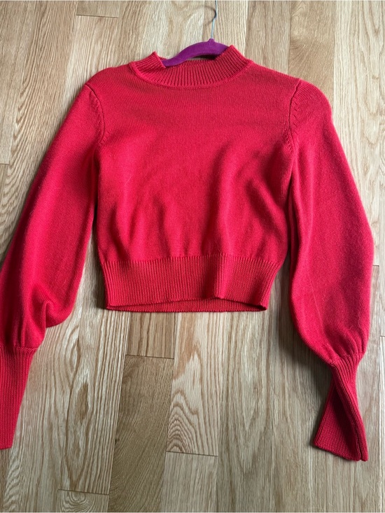 LPA Sweaters - LPA Red Cropped Sweater